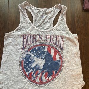 Born free tank top - flowy small